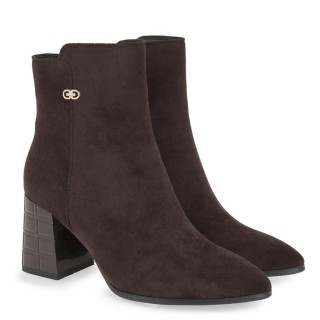 Γυναικεία Μποτάκια X303I9884504 Eco-Suede Καφέ SEVEN