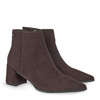 Γυναικεία Μποτάκια X320A1923504 Eco-Suede Καφέ SEVEN