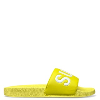 Γυναικείες Παντόφλες WF310256A-SUPERDRY POOL SLIDE Αδιάβροχο PVC Κίτρινο SUPERDRY