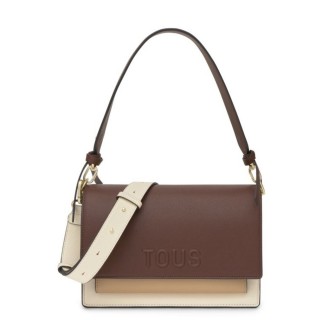 Γυναικείες Τσάντες 2002358201-BANDOLERA M. AUDREE SAFF BEIGE-MARRON Eco-Leather Καφέ-Μπεζ TOUS