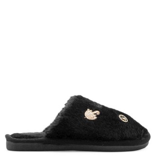 Γυναικείες Χειμερινές Παντόφλες XL-7016 Γούνα Μαύρο CASA DE CALMA Γυναικείες Χειμερινές Παντόφλες XL-7016 Γούνα Μαύρο CASA DE CALMA