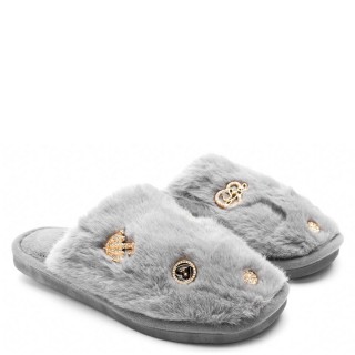 Γυναικείες Χειμερινές Παντόφλες XL-7016 Γούνα Γκρι CASA DE CALMA Γυναικείες Χειμερινές Παντόφλες XL-7016 Γούνα Γκρι CASA DE CALMA