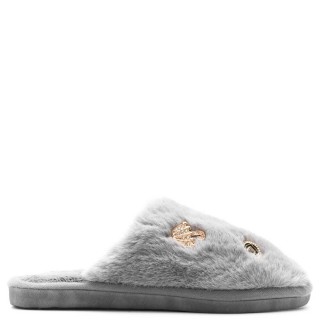 Γυναικείες Χειμερινές Παντόφλες XL-7016 Γούνα Γκρι CASA DE CALMA Γυναικείες Χειμερινές Παντόφλες XL-7016 Γούνα Γκρι CASA DE CALMA