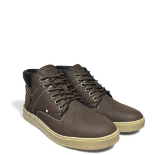 Ανδρικά Μποτάκια PYRO001 Eco-Leather Καφέ U.S POLO ASSN.