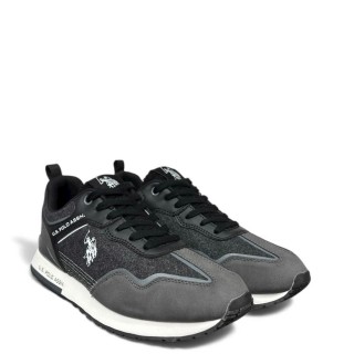 Ανδρικά Sneakers TABRY005 Eco-Leather Μαύρο-Γκρι U.S POLO ASSN.