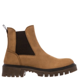 Γυναικεία Μποτάκια WL22508A-SEATTLE-CHELSEA-NUBUCK Δέρμα Nubuck Camel Wrangler
