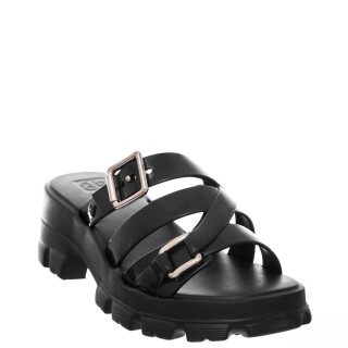 Γυναικεία Mules 780-24217 Σιλικόνη Μαύρο Zaxy